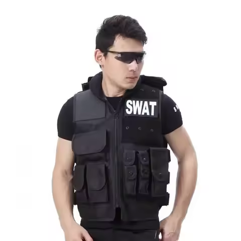 Hunting Tactical Vest Unisex Black Vest High Quality CS Paintball Molle Protective Hiking Vest Equip