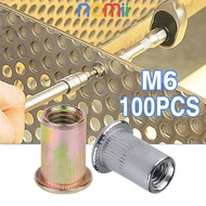 100pcs Rivet Nut M6 Yellow / Rivet Nut M6 Yellow / Insert Nut M6 / Sert Nut