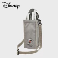 【日本正版授權】米奇 保冷水壺袋 保溫袋/飲料提袋/飲料袋/水壺手提袋 Mickey/迪士尼 - 灰色款