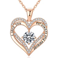 18K Rose Gold Necklace Female Birthday Gift Female Jewelry Wife Birthday Gift Girlfriend Daughter Wi