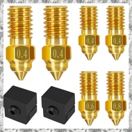 [I O J E] 6Pc for  3 V3 SE Nozzle Kit,3D Printer Brass Nozzles 0.4mm 0.6mm 0.8mm,High-Temperature Re