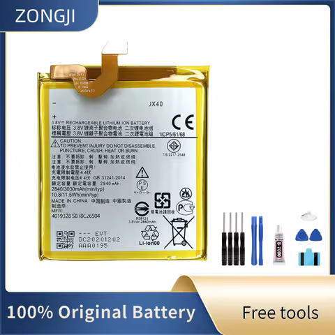 New Battery JX40 3030mAh Battery For Motorola Moto X5 JX40 Smart Phone Batteries + Free Tools