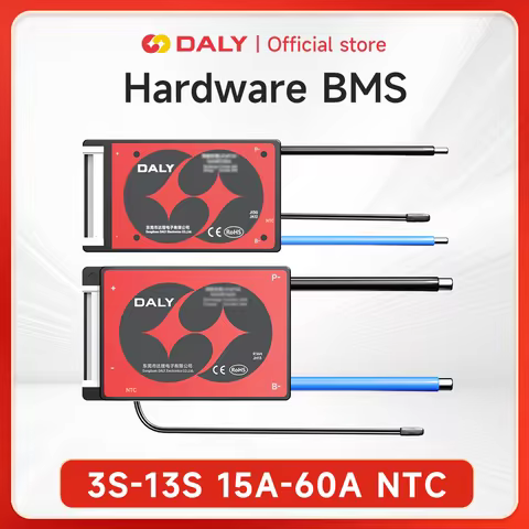 DALY BMS 10S 36V Li-ion BMS with NTC 7S 24V 13S 48V for 3.7V Power Battery 18650 3.2V Lifepo4 4S 12V