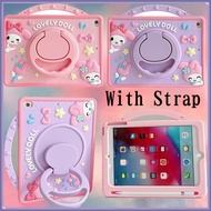 3D Melody Case Strap For Samsung Galaxy Tab A 8.0 2019 A7 A8 A9 A9+ Plus S6 Lite 2023 2024 T295 T225