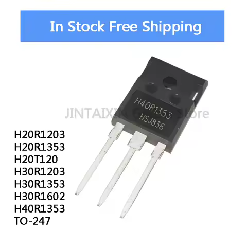 5Pcs H20R1203 H20R1353 H20T120 H30R1203 H30R1353 H30R1602 H40R1353 TO-247 IC Chip Stock