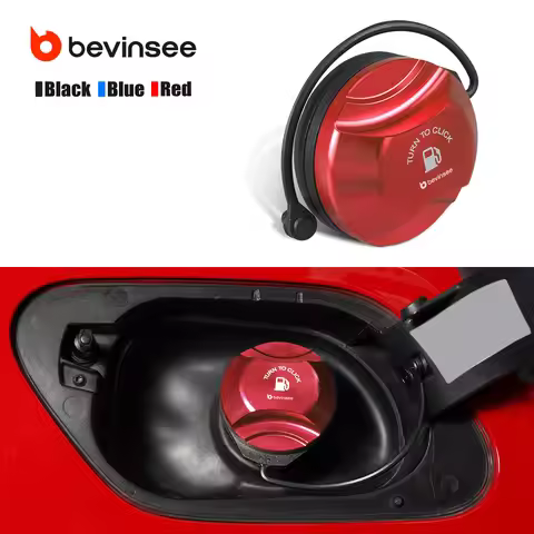 BEVINSEE Fuel Tank Cap For VW For Golf MK7/7.5 MK8 GTI/R For Tiguan MK2 For Polo 6 For Passat B8 For