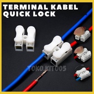 Quick Connect Terminal Connector kabel listrik 2 Pin Clamp CH2/3 Wire CH-2/3 PIN wire connector term