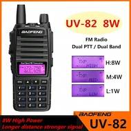 1 ชิ้น วิทยุสื่อสารแบบพกพา Baofeng UV-82 ความถี่ 2 ย่าน VHF/UHF กำลังขับ 8 วัตต์ USB กระทัดรัด ระยะท