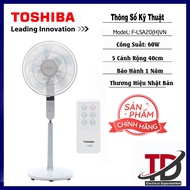 Quạt Cây Đứng Toshiba F-LSA20(H/W)VN Có Điều Khiển Vận Hành Êm Ái - Tiết Kiệm Điện Hàng Chính Hãng
