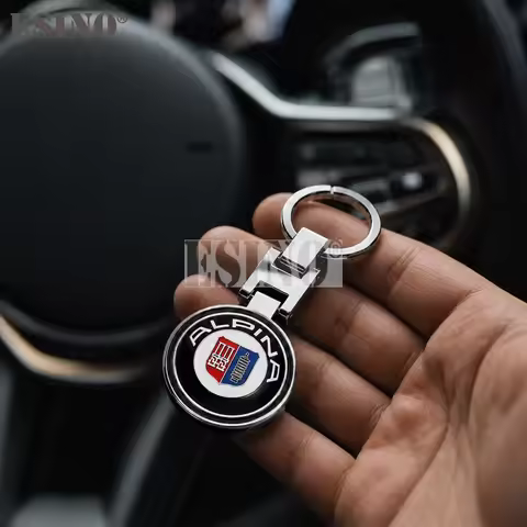 New Premium Zinc Alloy Alpina Logo Car Keychain Luxury 3D Metal Key Ring Chain for BMW Alpina Perfor