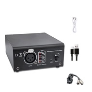 48V Phantom Power Supply Microphone Cable for Any Condenser Microphone Music Recording Equipment