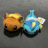 Pokemon Banpresto Tsum Tsum Eevee &amp; Vaporeon Cute Plush Doll (Medium Size)