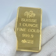 Swiss Bank Gold Bar Commemorative Coin 1 Ounce Alien Gold Coin Coin Foreign Currency Collection Godd