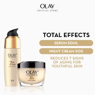 Olay Total Effects 7 In 1 Anti-Ageing Serum (50ml) + Night Cream (50g)