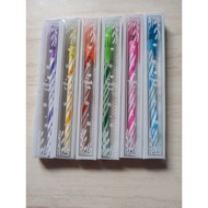 (50 pcs) COLORED THREADED PENS