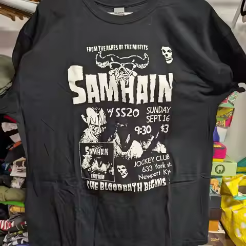 Samhain Black XL Shirt T-Shirt Misfits Danzig Plan 9 Punk Horror Halloween
