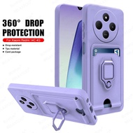 Push Camera Protector Soft Silicon Cover For Xiaomi Redmi 14C 4G 2024 Casing Car Magnetic Card Slot 