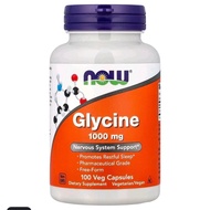 NOW Foods Glycine 1000 mg 100 Veg Capsules