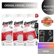 CR2025 , CR2032 , CR2016 Energizer Lithium Coin Batteries 2Pcs (carkey battery, NO MOQ)