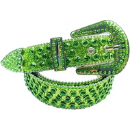 Casual Rhinestone Belts Adult Sumptuous Full Waist Western Cowgirl Cowboy Fashion Belt for Jeans Ski