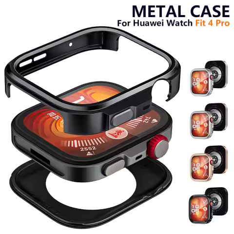 Luxury Metal Case for HUAWEI Watch 4 Fit Pro Protector Watch Cover for Huawei Fit 4 Pro