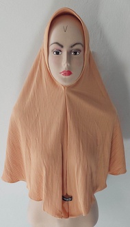 Hijab instan prisket tali kepang ulir/ Bergo Pet Plisket Tali Tambang/ Jersey Terbaru 2022