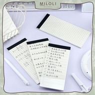 [MILOLI] 40 Sheets LONG STRIP MEMO PAD To Do List Note Paper Notepad - C0082