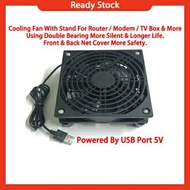 Silent USB Cooling Fan With Stand For Router / Modem / Portable WiFi Modem  / TV Box