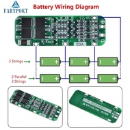Efficient 3S 20A Li ion Charger BMS Protection Board for Lithium Cells