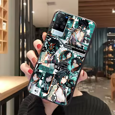 Genshin Impact Anime Phone Case for VIVO V21E V21 V23 V23E V2109 Y53S Y33S Y55 Y76 Y31 Y21 Y72 Y01 Y