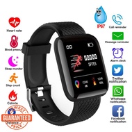 CBS 3 Month Warranty 116 Plus Smart Watch Blood Pressure Heart Rate Monitor Waterproof Fitness Tracker Watch Smart Band