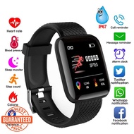 CBS 3 Month Warranty 116 Plus Smart Watch Blood Pressure Heart Rate Monitor Waterproof Fitness Track