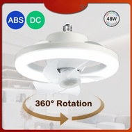 『Buy1 Get1 Holder』360° Rotation Exhaust Fan In Toilet/Kitchen E27 Ceiling Fan With Light MINI Ceiling Fan