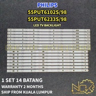 PHILIPS 55PUT6102S/98 55PUT6233S/98 TV LED BACKLIGHT BARU READY STOCK 55PUT6102 55PUT6102S 55PUT6102