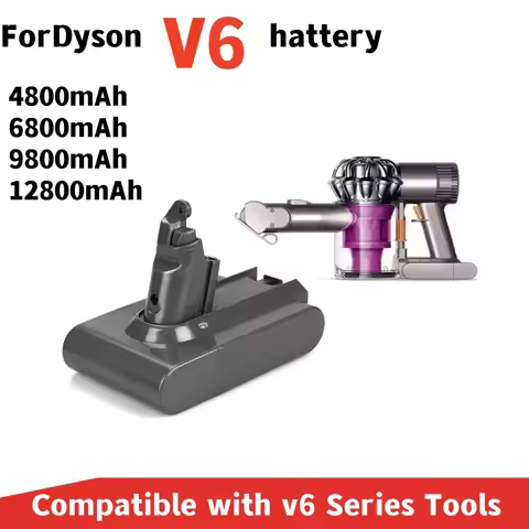 For Dyson dc62 battery 12800mAh 21.6V Li-ion Battery for Dyson V6 DC58 DC59 DC61 DC62 DC74 SV07 SV03