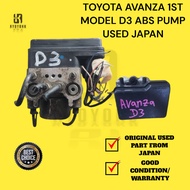 TOYOTA AVANZA 1ST MODEL D3 ABS PUMP USED JAPAN