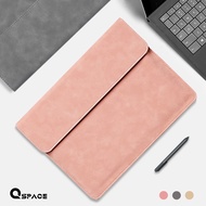 QSPACE กระเป๋าMacBook เคสแล็ปท็อป เคสโน๊ตบุ๊ค เคสSurface Pro Macbook Ultra Slim Case ซองแล็ปท็อป 12.5 13 14 15นิ้ว เคสหนังPU ซองแท็บเล็ต