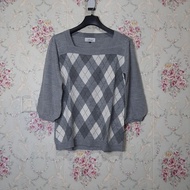 Ketupat Knit Sweater Argyle/ Sweater by Kumikoku