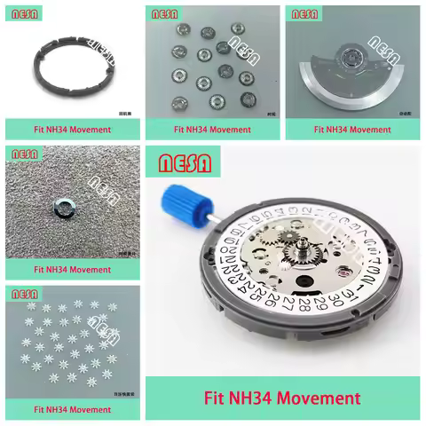 NH34 Movement Accessories Hour Wheel and Automatic Hammer Calendar Quick Wheel Fit NH34 Movement Par