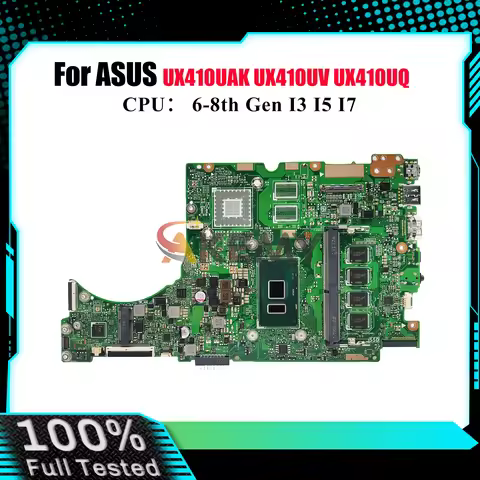 UX410UA Laptop Motherboard For ASUS UX410UQK UX410UV UX410UFR UX410UAK U4000U UX410UQ UX410UQR RX410