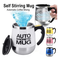 Cawan Kacau Automatik | Self-Stirring Mug Kopi & Coklat | Cawan Keluli Tahan Karat Automatik