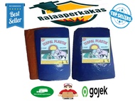 Terpal A3 6 Meter x 8 Meter Plastik Biru Oranye Cap Gajah/Terpal Kolam Ikan Tebal Kuat/Terpal Anti Air/Terpal Plastic/Terpal Mobil/Terpal Tenda/Terpal Warung/Terpal Murah/Terpal Kuat