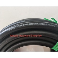 UNIGAWA FUEL HOSE 8MM 1 FEET OIL HOSE/PETROL HOSE/DIESEL HOSE 150PSI (FEET)