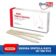 Vagina Spatel Kayu Onemed / Spatula Papsmear / Vaginal Spatula isi 100 / Seperti Wooden Ayre Spatula