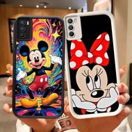 DK-72 Mickey Mouse Silicone Casing black and white for OPPO Realme 7I C17 A16 A11S A33 A53S A16s A54