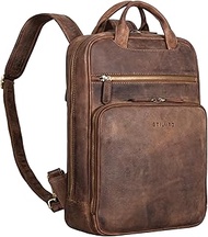 Nova' Vintage Leather Backpack Notebook Compartment 13.3 Inch Women Men Backpack Handbag Genuine Lea
