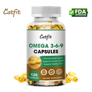 Catfit omega 3-6-9 capsules omega 3 omega 6 omega 9 supplement promotes brain health support immune 