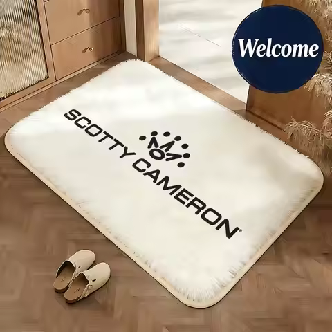 Soft Flannel Floor Mat Brand Scotty Cameron Floor Mat Non-Slip Absorbent Doormat Bathroom Bedroom Ho