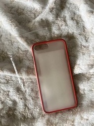 iPhone 8 Plus 手機殼｜粉色邊框霧面