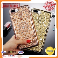 Case HP IPHONE 7 LUXURY CRYSTAL FLOWER DIAMOND BLING SOFT Silicone CASE